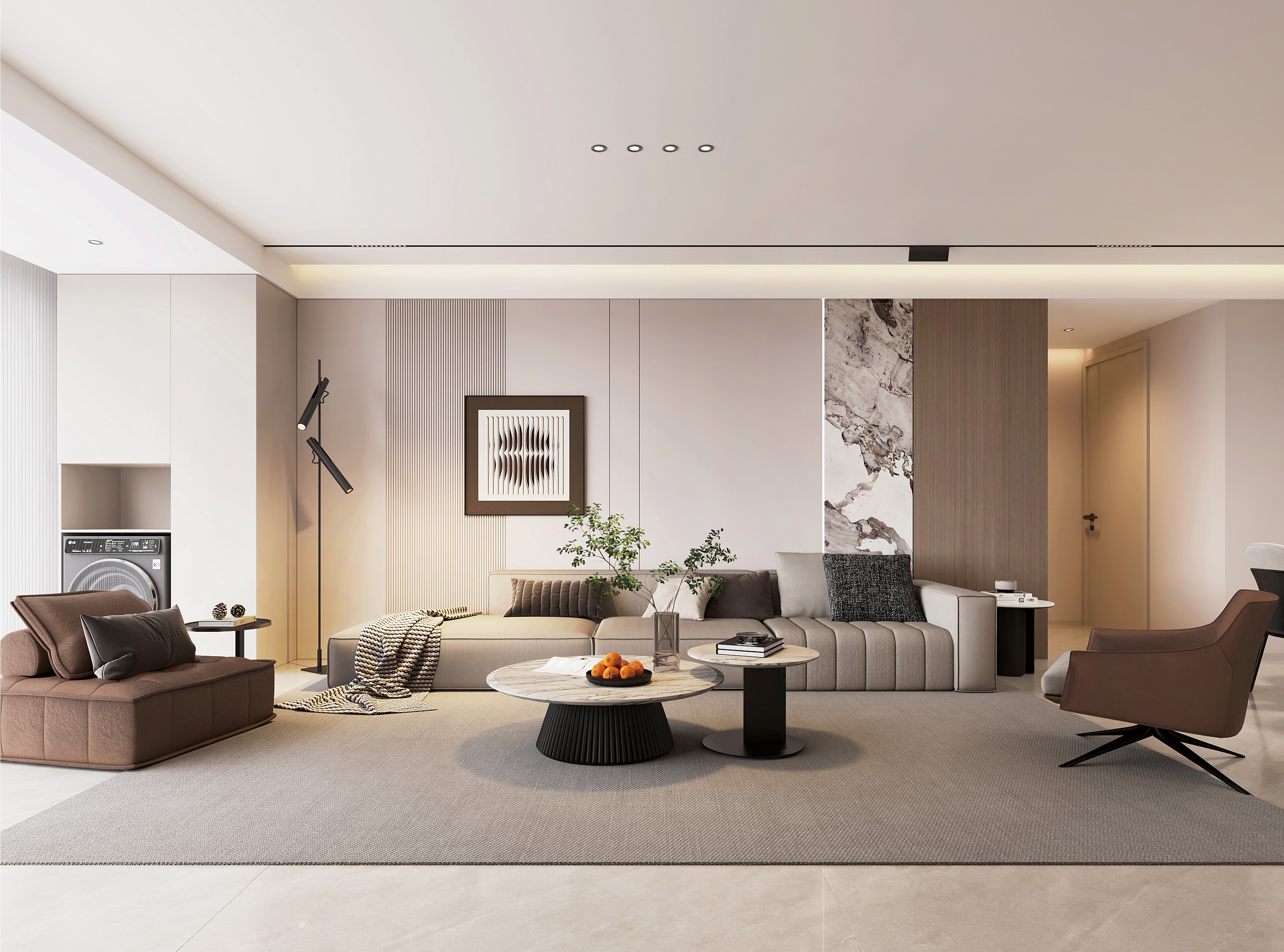 中房花語軒 | 超有腔調(diào)的137㎡現(xiàn)代風(fēng)，審美無敵了！