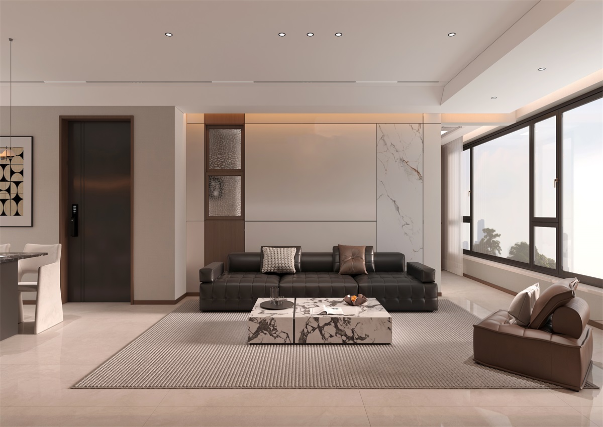 玉庭華府131㎡ | 現(xiàn)代意式+美拉德色系，濃郁棕調(diào)的電影氛圍直接封神！