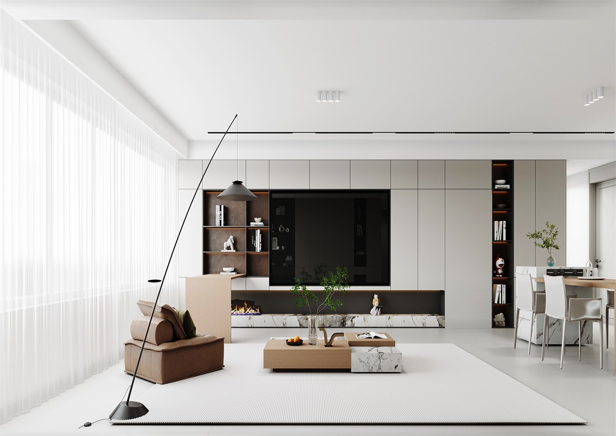 中海華樾143㎡ | 三口之家的極簡主義，審美+功能雙雙在線！