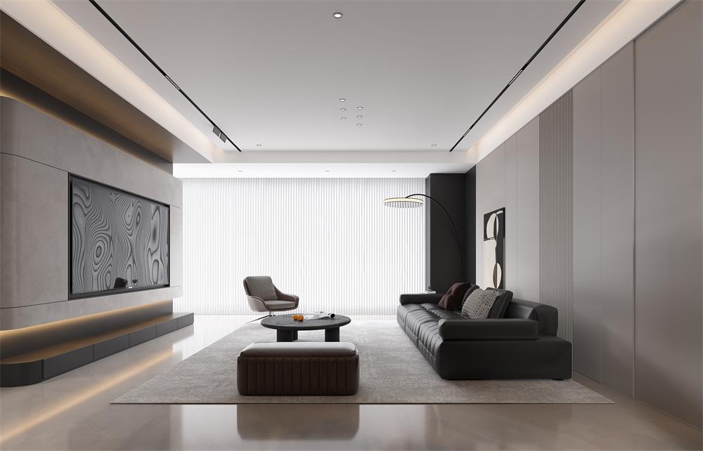 中海華樾133㎡ | 看不膩的「黑白極簡」王炸組合！高級感原地封神！