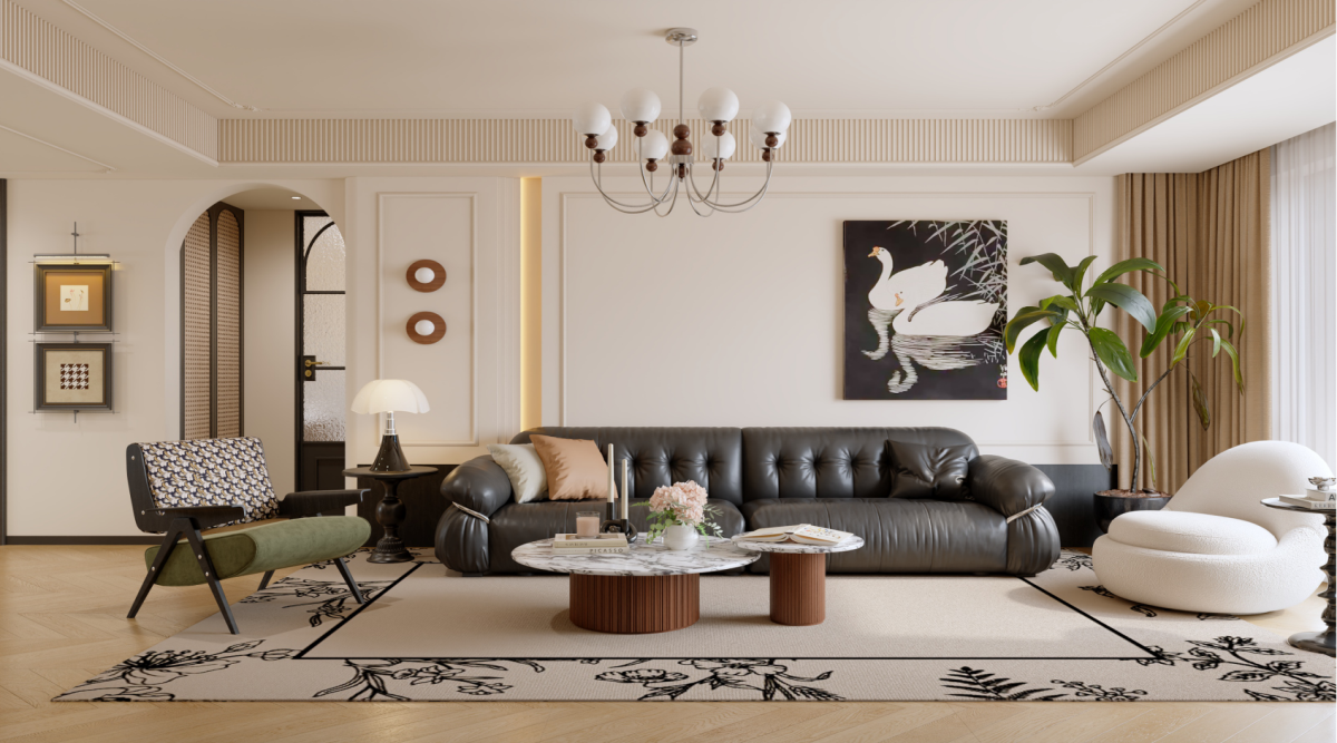 寶湖天脊162㎡ | 真愛慘了這絕美腔調(diào)的法式中古風(fēng)！回家都像在度假~