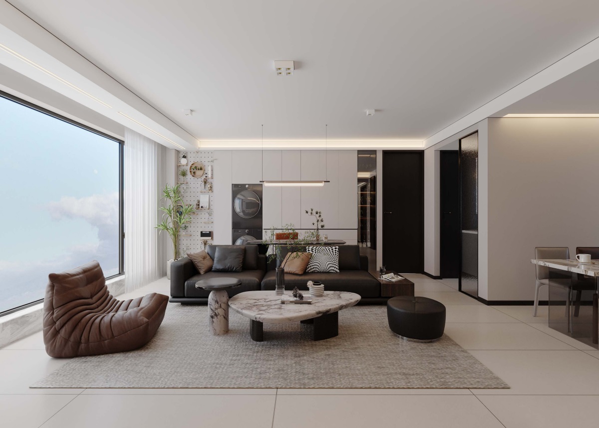 光耀上院128㎡ | 高效“去班味”的舒適現(xiàn)代風(fēng)！開啟治愈系慢生活~