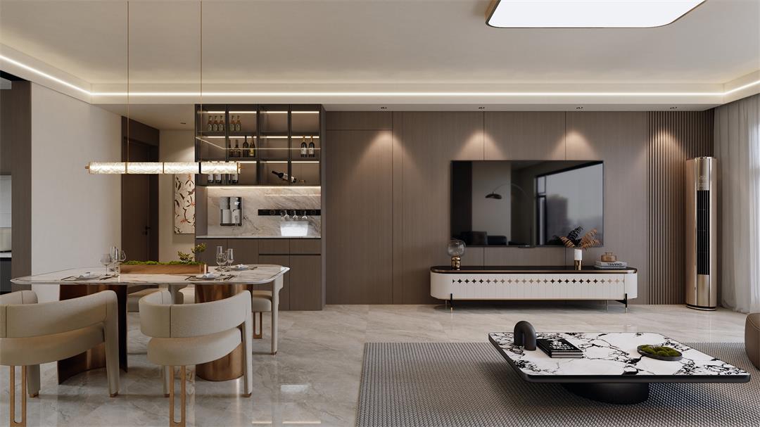 中海觀園132㎡ | 拯救審美疲勞！暖棕意式風(fēng)的家，溫暖又松弛