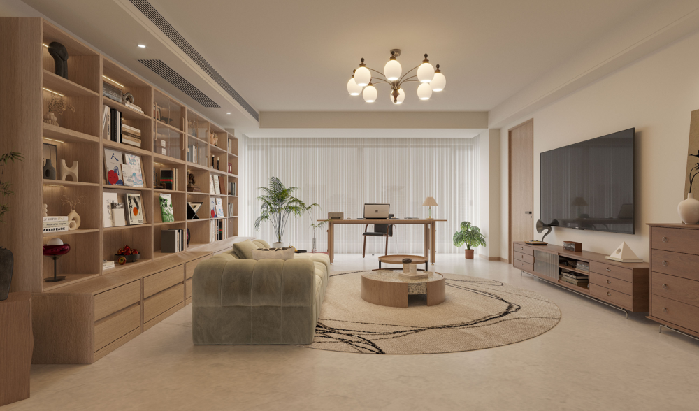 舊房改造 | 住進知識分子味的松弛原木家，170平“高智感”百看不厭！